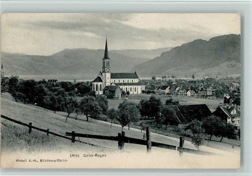 6314 Unterägeri 1910 - Verlag Wehrli 18621 - Teilansicht , gute Erhaltung AK