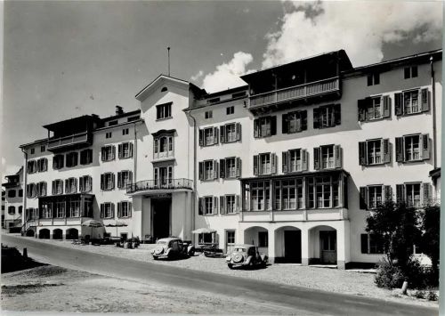 7513 Silvaplana Foto AK Posthotel Riv`Alta Auto Oldtimer