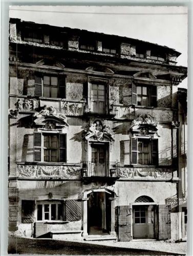 6612 Ascona Moscia - Casa Borrani Stucchi Giovanni Serodine Hauswand mit Ornamenten