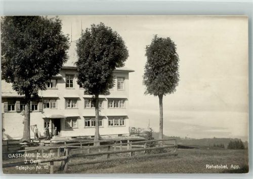 9038 Rehetobel 1923 Foto AK Gasthaus zum Gupf