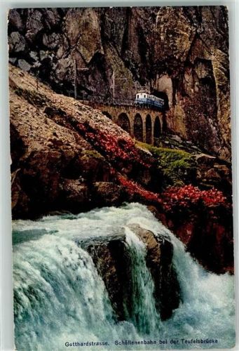 Schöllenen - Gotthardstrasse Bergbahn Teufelsbrücke