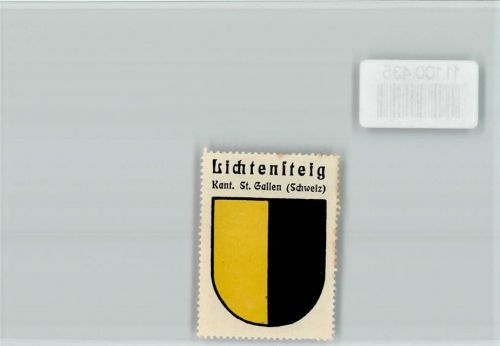 9620 Lichtensteig - Vignette Wappen Kaffee Hag ca 1920-1940