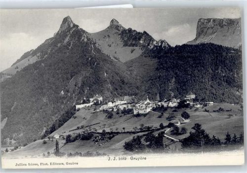 1663 Gruyères - Gesamtansicht