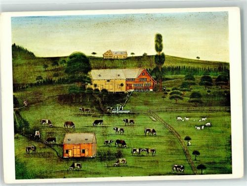 9104 Waldstatt Künstlerkarte Ansicht der Liegenschaft Egg sign. Johannes Zülle