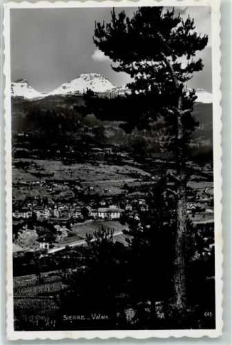 3960 Sierre Gebrauchsspuren Valais Feldpost