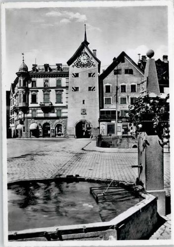 7000 Chur Coire - Rathaus, BRunnen