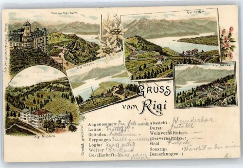 6410 Rigi Klösterli - Rigi-Kaltbad, Rigi-Kulm, Rigi-Staffel, Rigi-Känzeli
