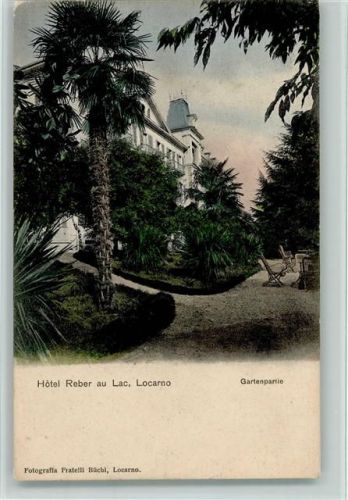 6600 Locarno - Hôtel Reber au Lac Gartenpartie Palmen