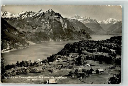 6377 Seelisberg Gebrauchsspuren Axenstrasse Bristenstock Vierwaldstättersee