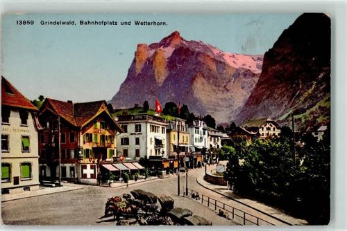 3818 Grindelwald - Bahnhofplatz Wetterhorn Postamt