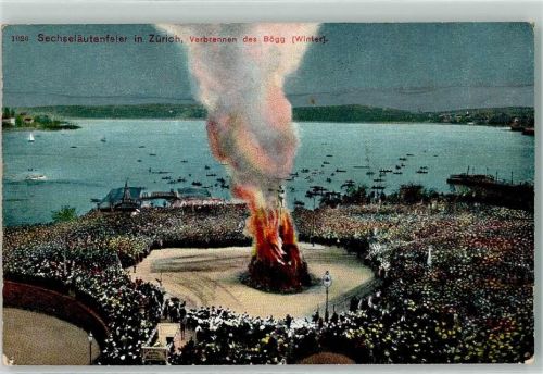 8000 Zürich 1908 - Bögg Verbrennung Sechseläuten
