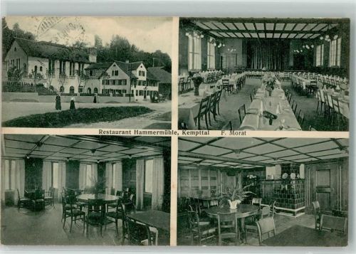 8307 Oberkempttal Effretikon 1913 Gebrauchsspuren Gasthaus hammermühle