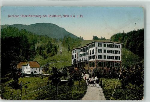 4500 Solothurn Soleure 1912 Gebrauchsspuren Kurhaus Ober-Balmberg grosser Bug