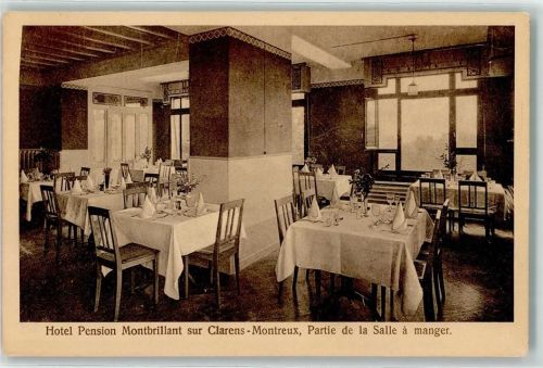 1815 Clarens - Hotel Pension Montbrillant Speisesaal