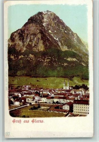8750 Glarus 1900 - Vue generale , gute Erhaltung AK