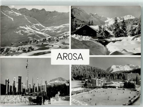 7050 Arosa - Winter Eislauf Pferdeschlitten