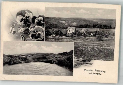 8307 Oberkempttal Effretikon 1912 Foto AK Pension Rossberg