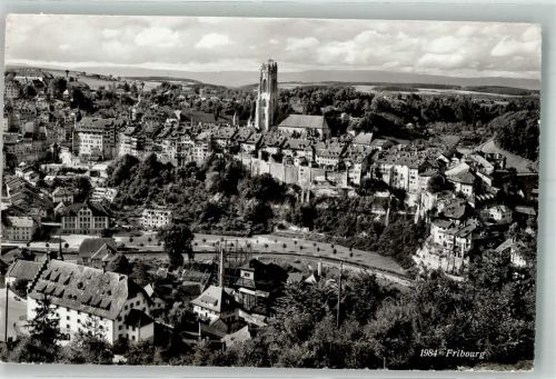 1700 Fribourg Freiburg 1957 Foto AK