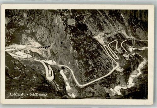 6490 Andermatt Foto AK Schöllenen Bergstrasse
