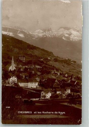 1071 Chexbres 1919 Foto AK Service postal suspendu