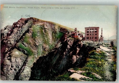6825 Capolago 1908 Foto AK Hotel Kulm Monte Generosa