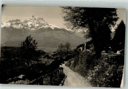1884 Huémoz 1949 Gebrauchsspuren Feldpost Thun-Kaserne Eidg.Militätschulen
