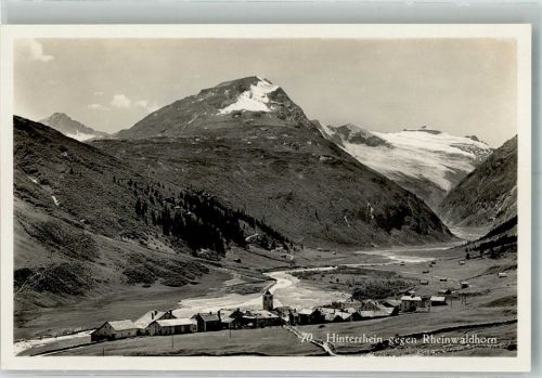 7438 Hinterrhein Foto AK Rheinwaldhorn