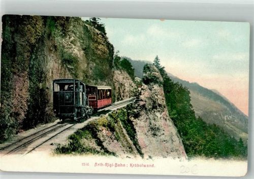 Rigibahn Foto AK Bergbahn Art-Rigi-Bahn Kräbelwand