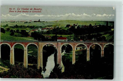 2017 Boudry 1910 Lithographie Viaduc