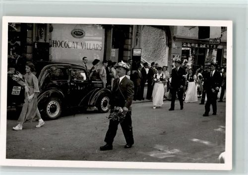 1530 Payerne 1949 Foto AK Umzug vom Turnfest AK