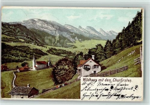 9658 Wildhaus 1901 - mit Churfirsten