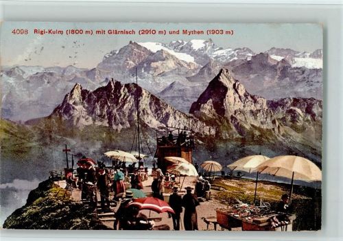 6410 Rigi Kulm 1909 - mit Glärnisch und Mythen