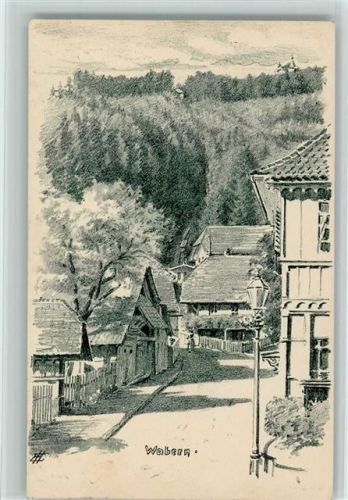 3084 Wabern 1909 Künstlerkarte sign