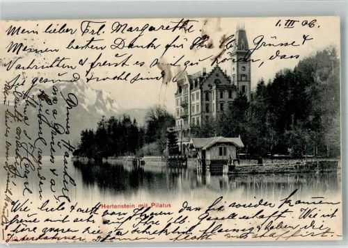 6353 Hertenstein 1906 Foto AK