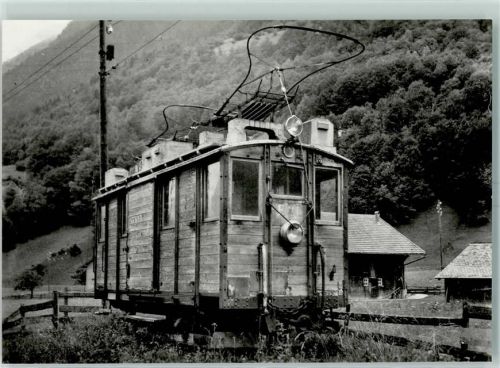 8765 Engi 1958 - Repro SeTB Fe 2/2 21 in lädiertem Zustand kurz vor dem Abbruch in Engi Vorderdorf am 6.7.58