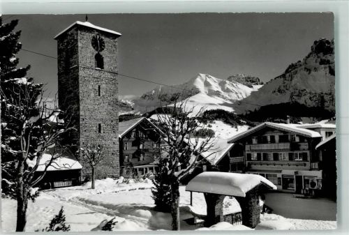 3715 Adelboden BE - Kirche Bonderspitz Kleiner Lohner Winter