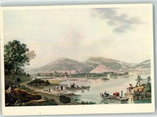 Yverdon-les-Bains Yverdon von J L Alberli Pro Infirmis Schweiz Künstlerkarte