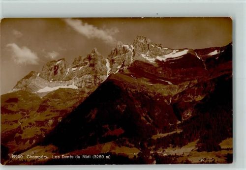 1874 Champéry 1925 Foto AK Phototypie 6200 - Les Dents du Midi - gute Erhaltung AK