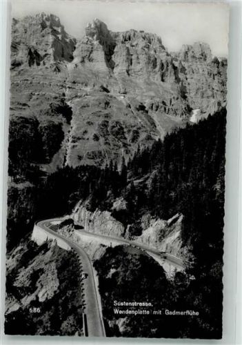 Sustenstrasse 1954 Foto AK Wendenplatte Gadmerfühe