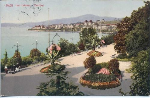 1911 - Territet, OT von Montreux am Genfersee,Photoglob AKU1