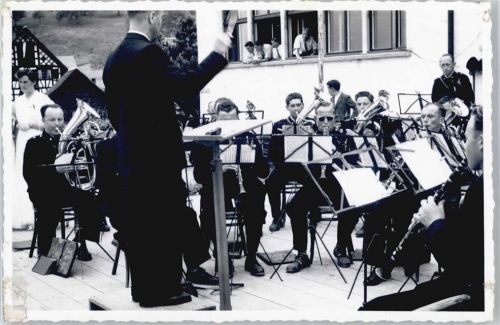 8816 Hirzel Spitzen - Musikfest Mai 1953, Foto-Karte