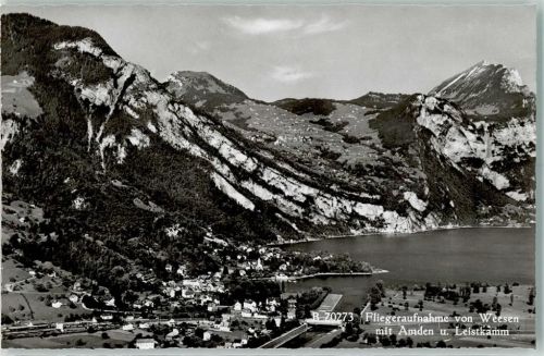 8872 Weesen Gebrauchsspuren Fliegeraufnahme Leistkamm
