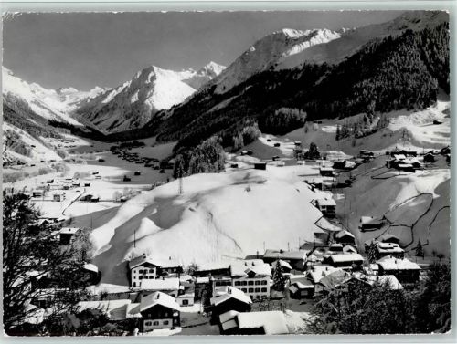 7250 Klosters - Blick auf Silvretta Winteraufnahme