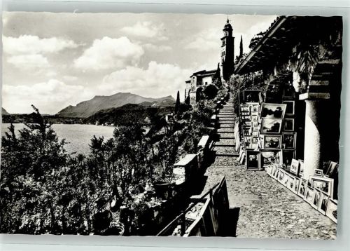 6922 Morcote Foto AK Kirche Heilige Maria