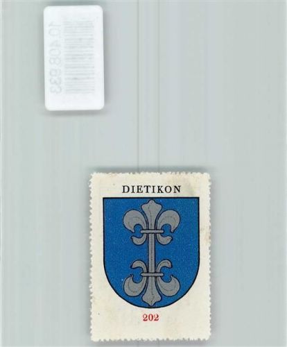 8953 Dietikon - Vignette Wappen Kaffee Hag ca 1920-1940 Lilie