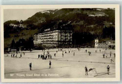 1884 Villars-sur-Ollon - Patinoire Schlittschuhlauf Eishockey