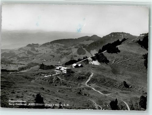 9630 Wattwil - Berg-Gasthaus Kreuzegg Flugaufnahme
