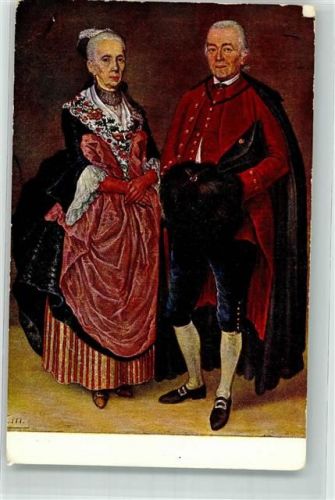 6370 Stans Künstlerkarte sign. J. Reinhardt Felix Jahn und Frau Serie Schw. Landestrachten