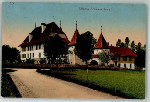 3150 Schwarzenburg 1911 Foto AK Schloss