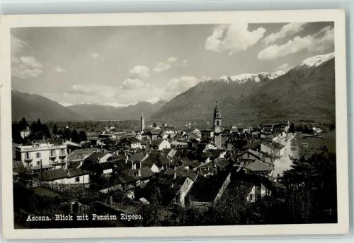 6612 Ascona Moscia - Blick mit Pension Riposo